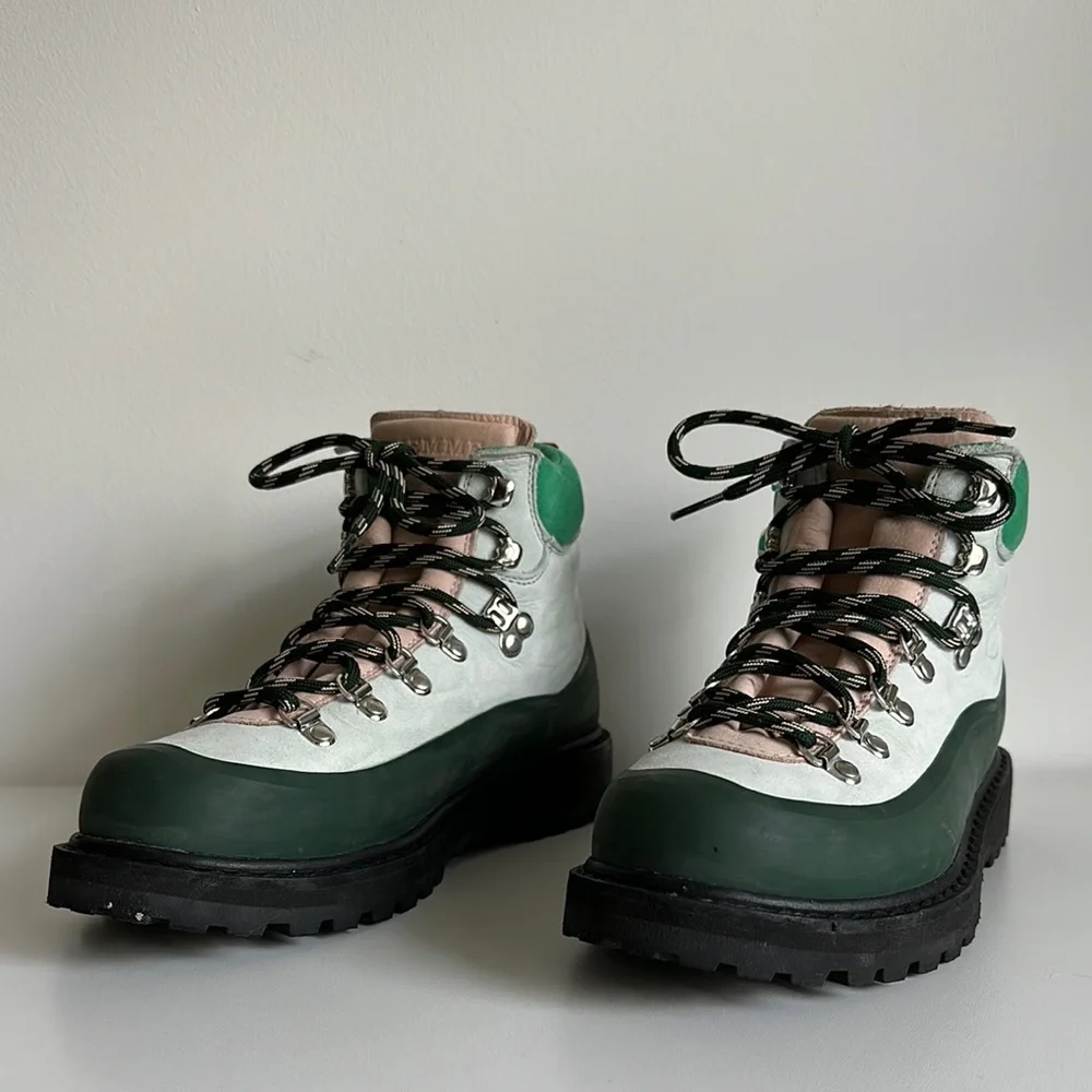 Diemme X J.Crew Roccia Vet hiking boots in soft mint - Picture 3 of 5